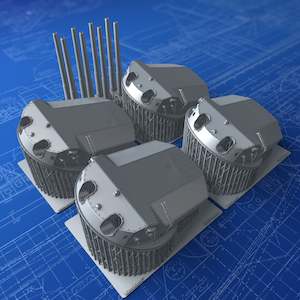 1/192 Imperial German Navy 38cm/45 (14.96") SK L/45 x4 (SMS Bayern)