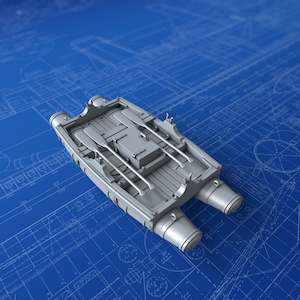 1/72 Royal Navy 10ft Working Dinghy Balsa Raft