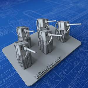 Royal Allied Navies: 1/600 Royal Navy 6"/45 (15.2cm) BL MKXII x5 (C Class Cruisers)