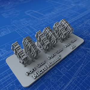 1/700 Royal Navy Depth Charge Rails x6 (7 Charge Version, Starboard & Port)