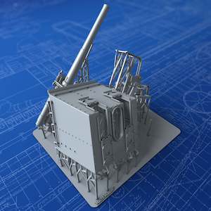 Royal Navy Weapons: 1/48 Royal Navy 4"/45 BL MKIX Flowers Class (Square Shield)