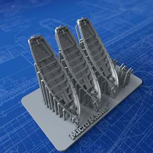 1/700 Royal Navy 28ft Sailing Pinnace x3