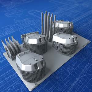 1/350 Royal Navy 15" (38.1cm) MKI Turrets x4 QE & 'R' Class (1919 Onwards)