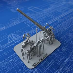 1/200 Imperial German Navy 8.8cm/45 (3.46") SK L/45 x1