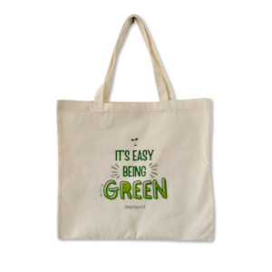 Accessories: "It's Easy Being (micro)Green" Tote Bag