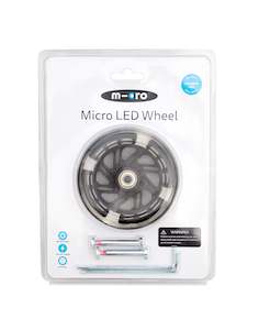 All Scooter Spare Parts: 120mm LED wheel set - Black Hub