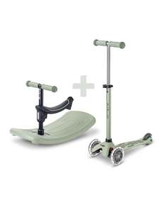 Micro Rock & Go Mini Deluxe LED 3 Wheel Scooter