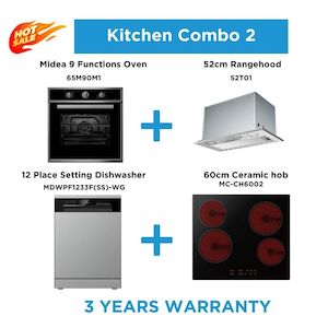 Midea affordable 60cm kitchen combo  | 3 Years Warranty |  65M90M1+52T01+MDWPF12&hellip;