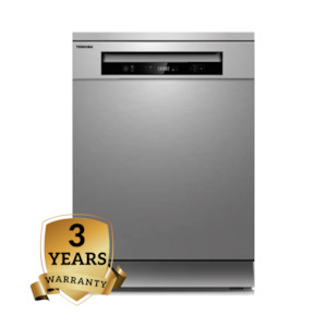 Dishwasher: Toshiba 15 Place Settings Freestanding Dishwasher With Inno Wash | 3 Years Warranty | DW-15F5(SS)-NZ