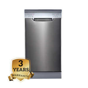Dishwasher: Midea 9 Place Setting Dishwasher Stainless Steel  | 3 Years Warranty | JHDW9FS