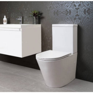 Toilet Suites: ENGLEFIELD EVORA BACK TO WALL TOILET SUITE WITH LOW PROFILE SEAT
