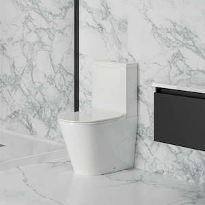 Toilet Suites: ELEMENTI LSPEC CC Back To Wall TOILET SUITE TOP/BOTTOM INLET