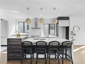 Firework Smoky Grey LED Pendant Light 30cm