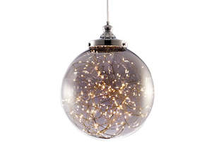 Firework Smoky Grey LED Pendant Light,Singel Light 20cm