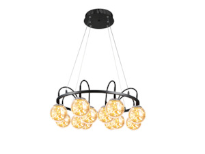 Firework LED Pendant Light 80cm Amber