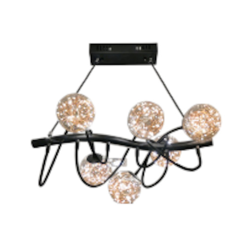 Firework LED Pendant Light 60cm Amber