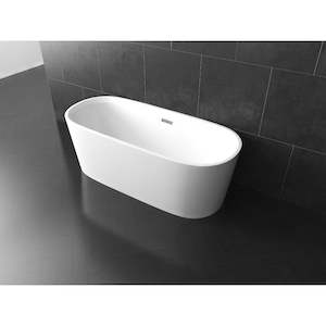 Bathtub: Helena Acrylic Freestanding Bathtub | 1700mm | Gloss White
