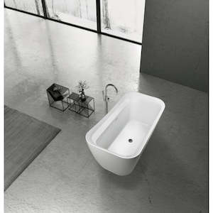 Bathtub: Celina Acrylic Freestanding Bathtub | 1500mm | Gloss White