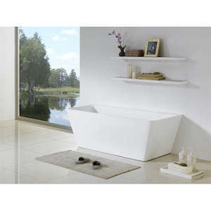 Elara Acrylic Freestanding Bathtub | 1500mm | Gloss White