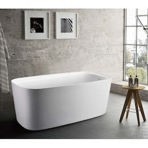 Bathtub: Vesper Acrylic Freestanding Bathtub | 1500mm | Gloss White