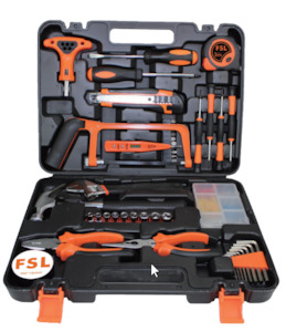 FSL 45 Pcs Household Multi-Function Hand Tool Box Complete Set