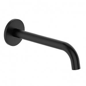 ELEMENTI UNO CURVED BATH SPOUT - BLACK