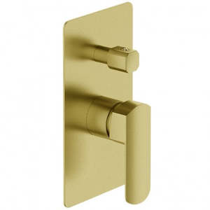 Tapware: ELEMENTI ION DIVERTER MIXER - BRUSHED BRASS