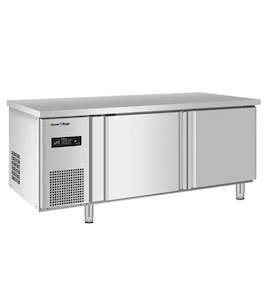 Refrigerator: Stainless Double Door Workbench Fridge PLR-18N2F (700MM)