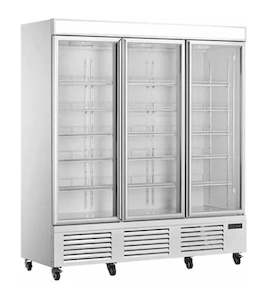 Refrigerator: Triple Glass Door Display Fridge LC-1860FX