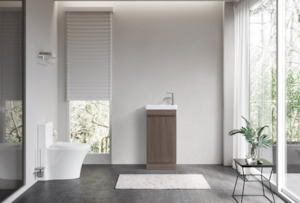 Hamilton Floorstanding Plywood Vanity Dark Oak 400MM