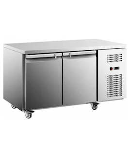 All Fridges: Stainless Steel Double Door Workbench Freezer GNF1360T2