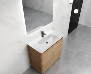 Luca 1200mm Floor Cabinet (Double) Basin | FrecoBathroom Premium Collection