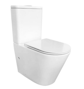 DN-LINFA Ceramic White Toilet Suite-Back to wall Rimless Two Piece Toilets