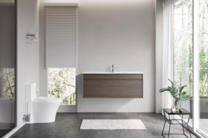 Bathroom: Hamilton | 1200MM | Dark Oak | Floorstanding Plywood Vanity | single basin