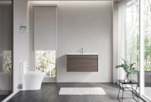 Bathroom: Hamilton | 900MM | Dark Oak | Floorstanding Plywood Vanity
