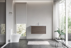 Bathroom: Hamilton | 600MM | Dark Oak | Floorstanding Plywood Vanity