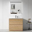 900mm Plywood Floor Standing Vanity Unit With Ceramic Basin