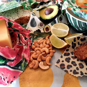 Beeswax Wraps 3 Pack- Designs available - Bees, Avo's, Dino's, Foliage&hellip;