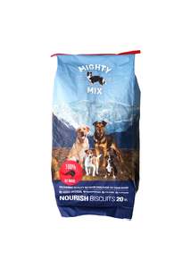 Frontpage: Mighty Mix – Nourish Dog Biscuits