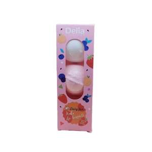 Dairy Fun - 3pc Fizzing Bath Bombs (Strawberry, Blueberry, Peach)