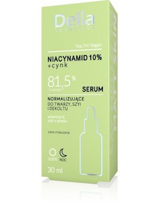 Vegan Skincare: Normalizing 10% Niacinamide Serum for Face, Neck, & Neckline 30mL