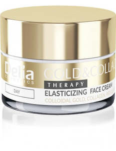 Vegan Skincare: Gold & Collagen Therapy - Day Face Cream for Elasticity 50mL