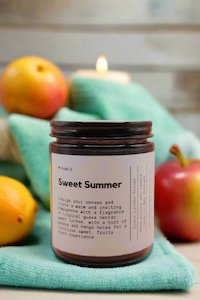Scented Candles: Candle - Sweet Summer  - Guava and Lychee Sorbet - 200ml
