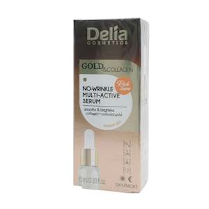 Delia Cosmetics: Gold & Collagen Therapy - No-Wrinkle Multi-Active Serum 10mL