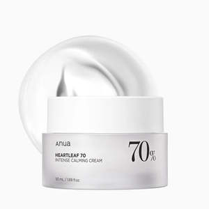 Korean Skincare: ANUA HEARTLEAF 70 INTENSE CALMING CREAM 50ML