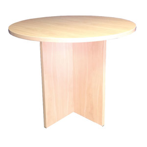 Products: Cross Base Table: Stylish Round Design for Any Space - Educated Furniture