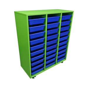 Products: Tote Tray Classroom Storage Unit (3 bay) – Ideal for Classrooms