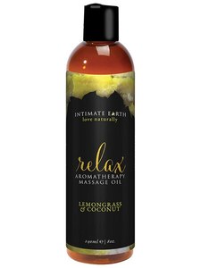 Intimate Earth Relax Massage Oil 240ml - Mild 2 Wild