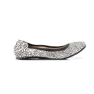 Shoes: Walnut Melbourne - Ava Pony Ballet - Mini White Black Spot