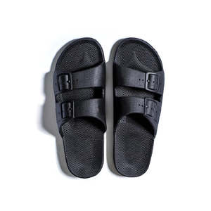 Shoes: Freedom Moses - Slides - Black